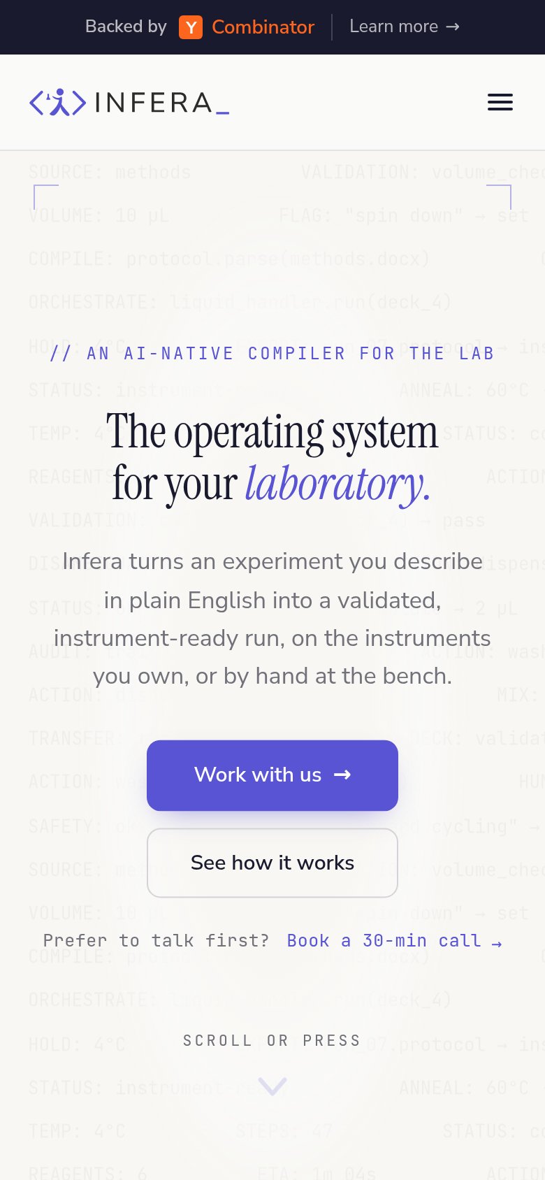 Infera mobile capture for Mobile web