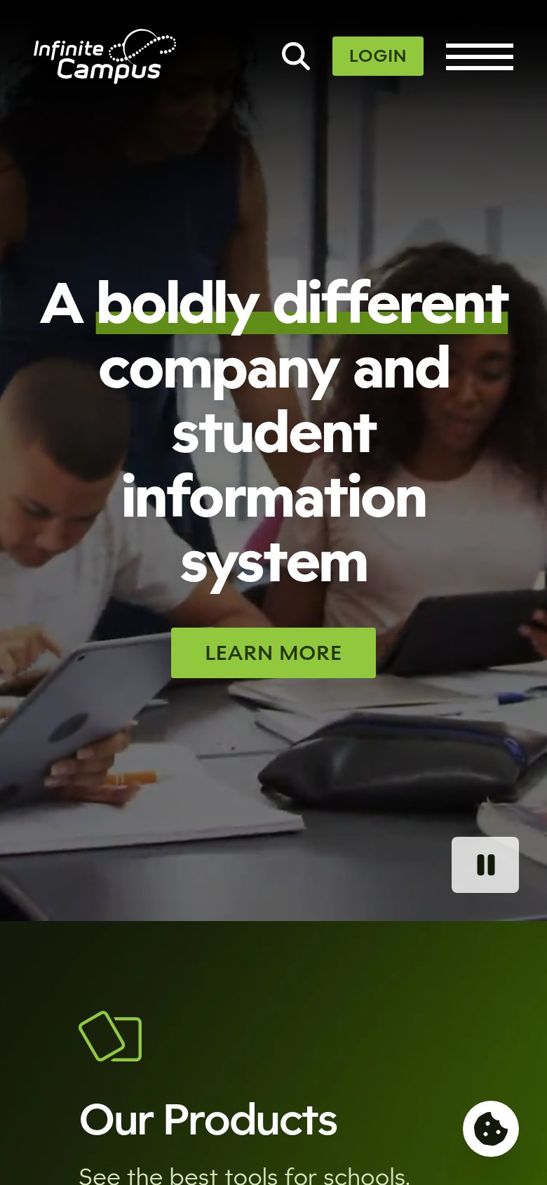 Infinite Campus mobile capture for Mobile web
