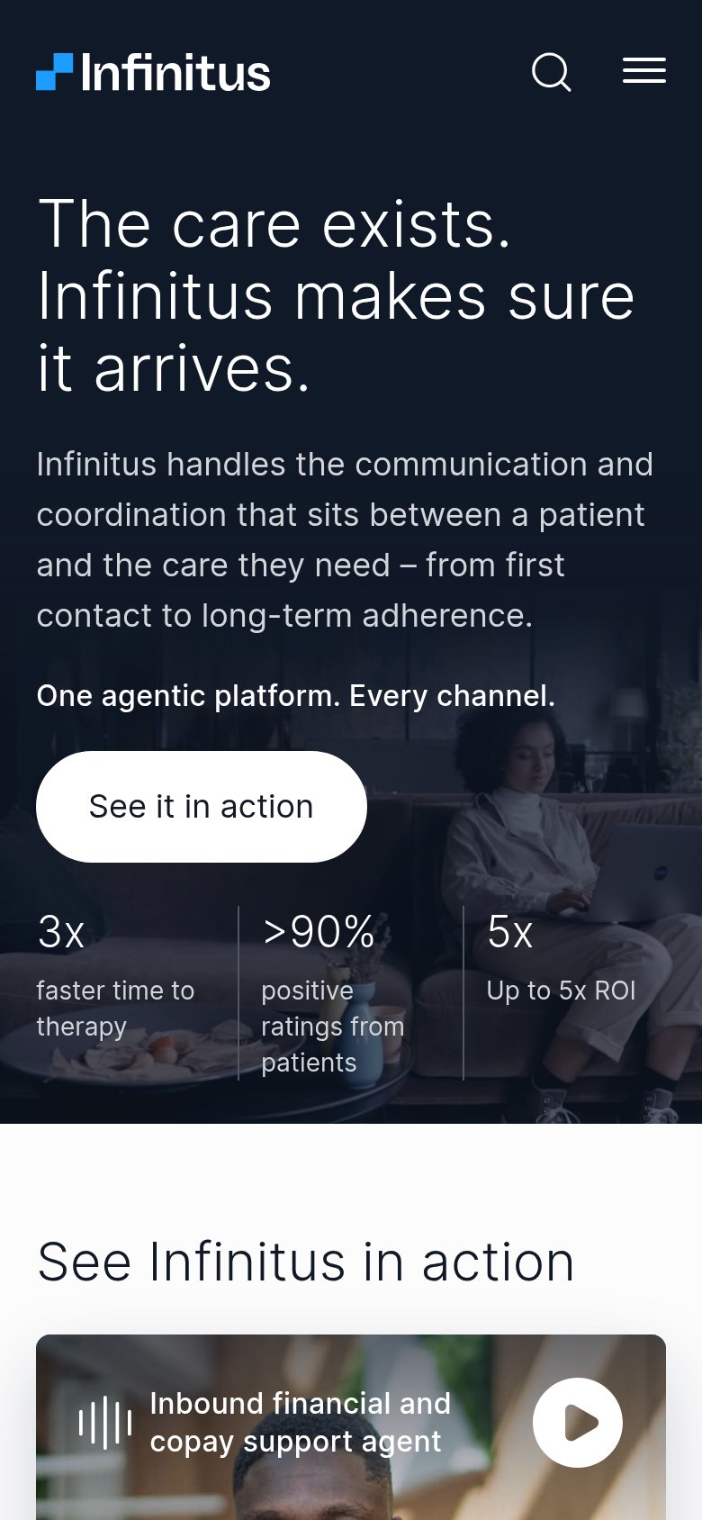 Infinitus mobile capture for Mobile web