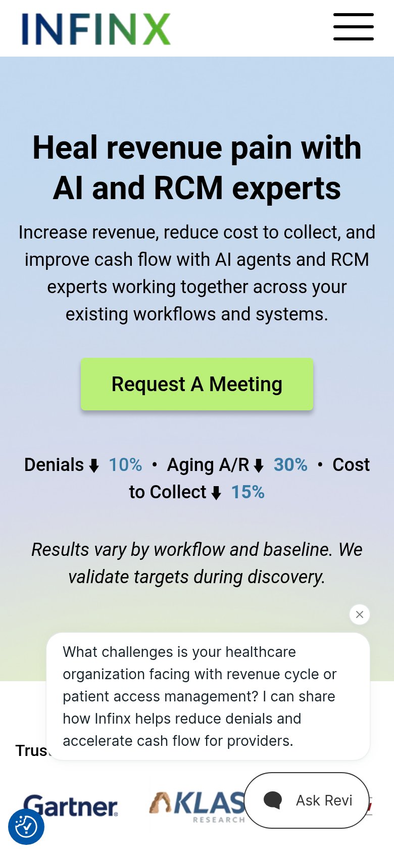 Infinx mobile capture for Mobile web
