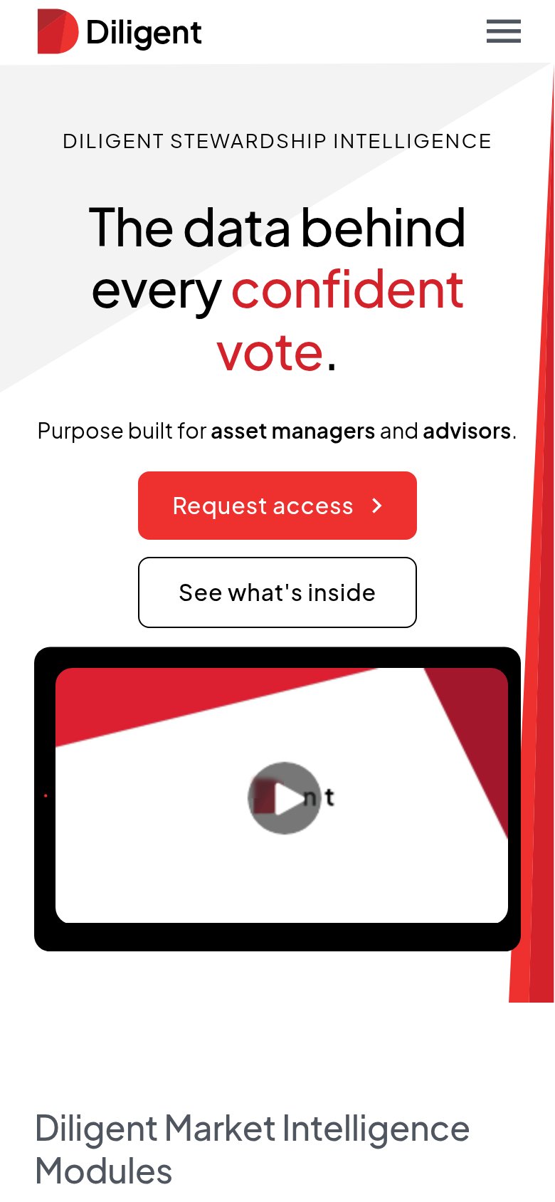 Insightia (Diligent Market Intelligence) mobile capture for Mobile web