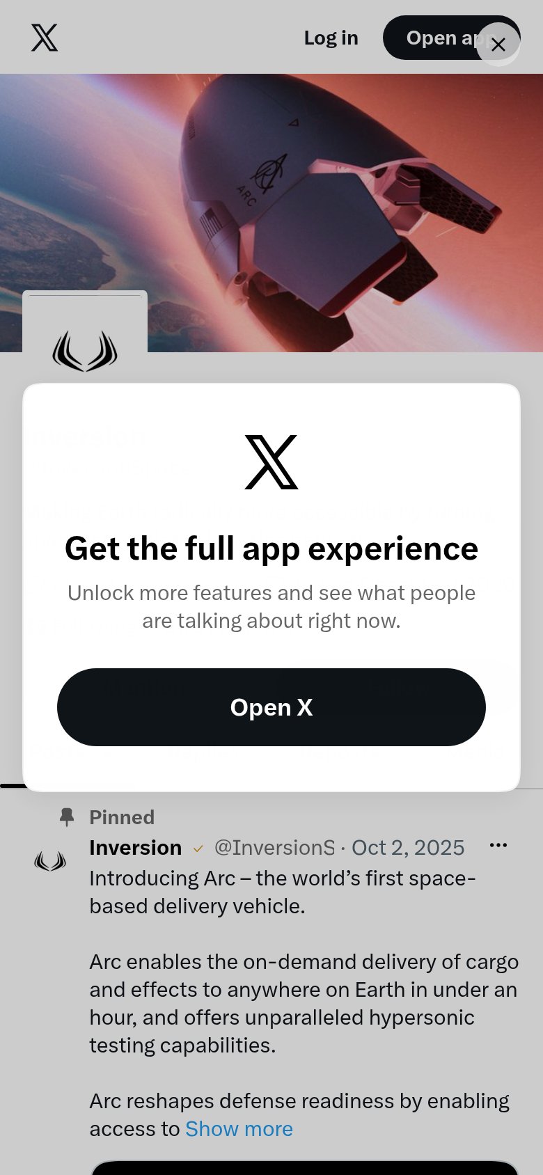 Inversion Space mobile capture for Mobile web