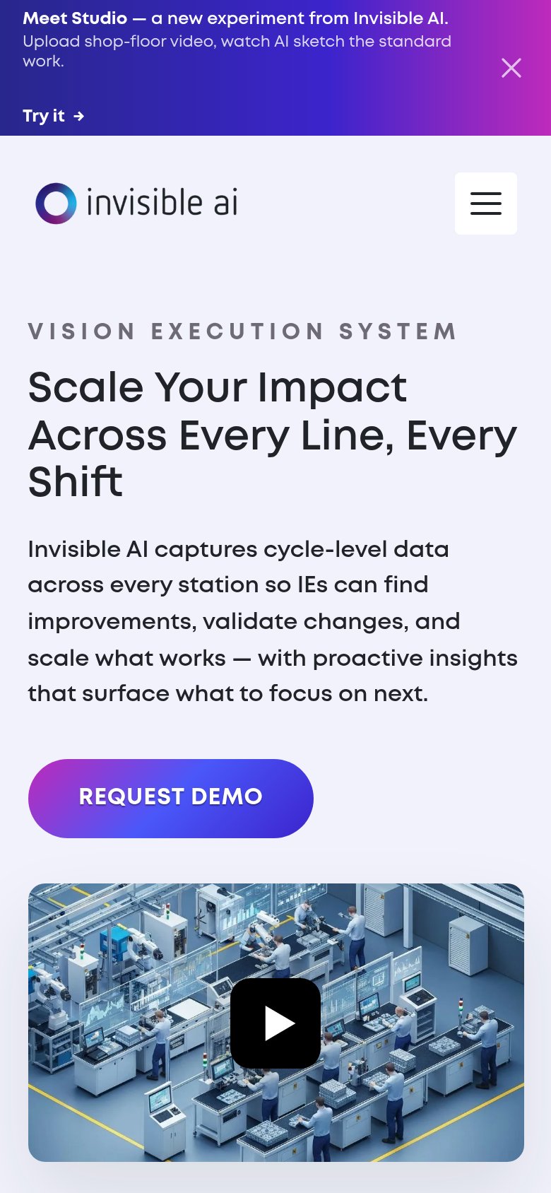 Invisible AI mobile capture for Mobile web