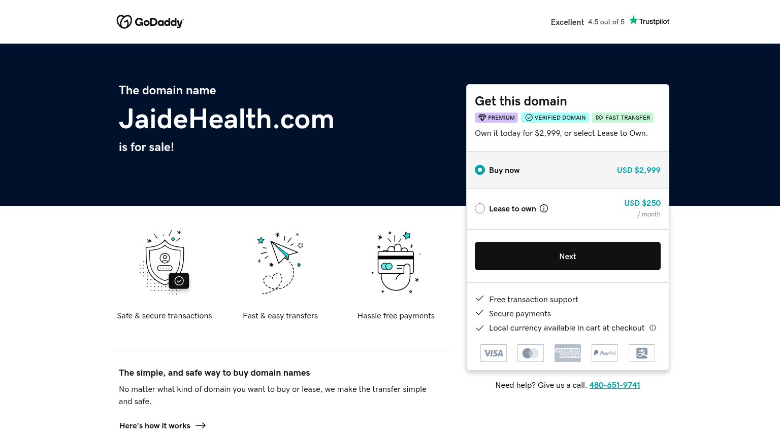 Jaide Health desktop capture for Trust