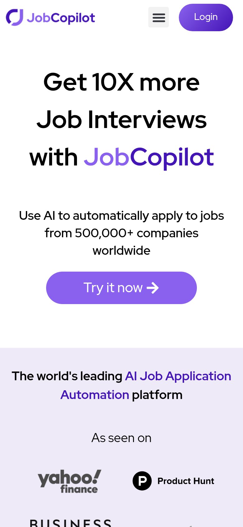JobCopilot mobile capture for Mobile web