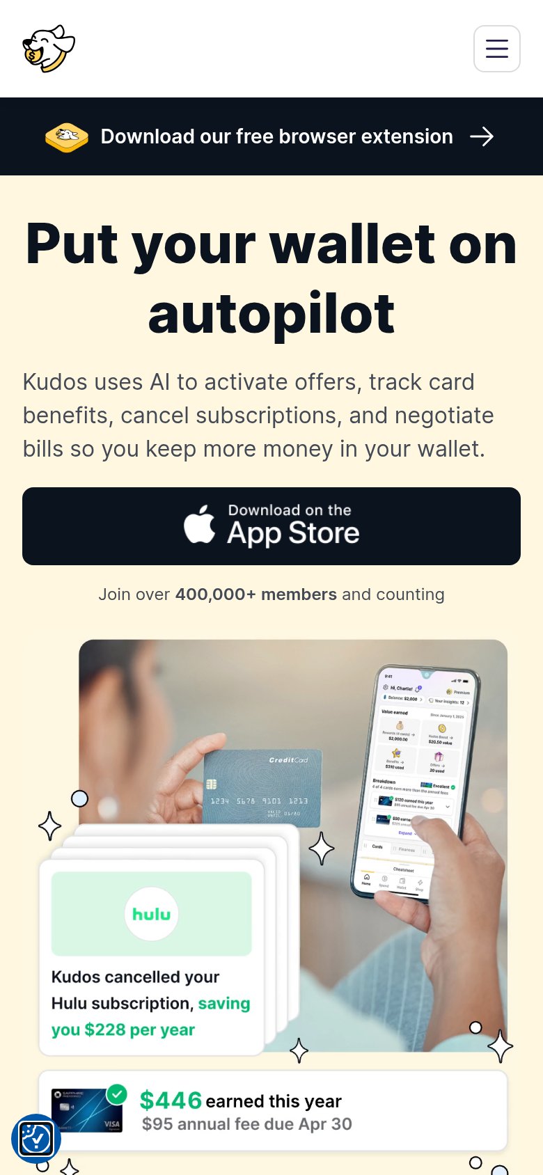 Kudos mobile capture for Mobile web