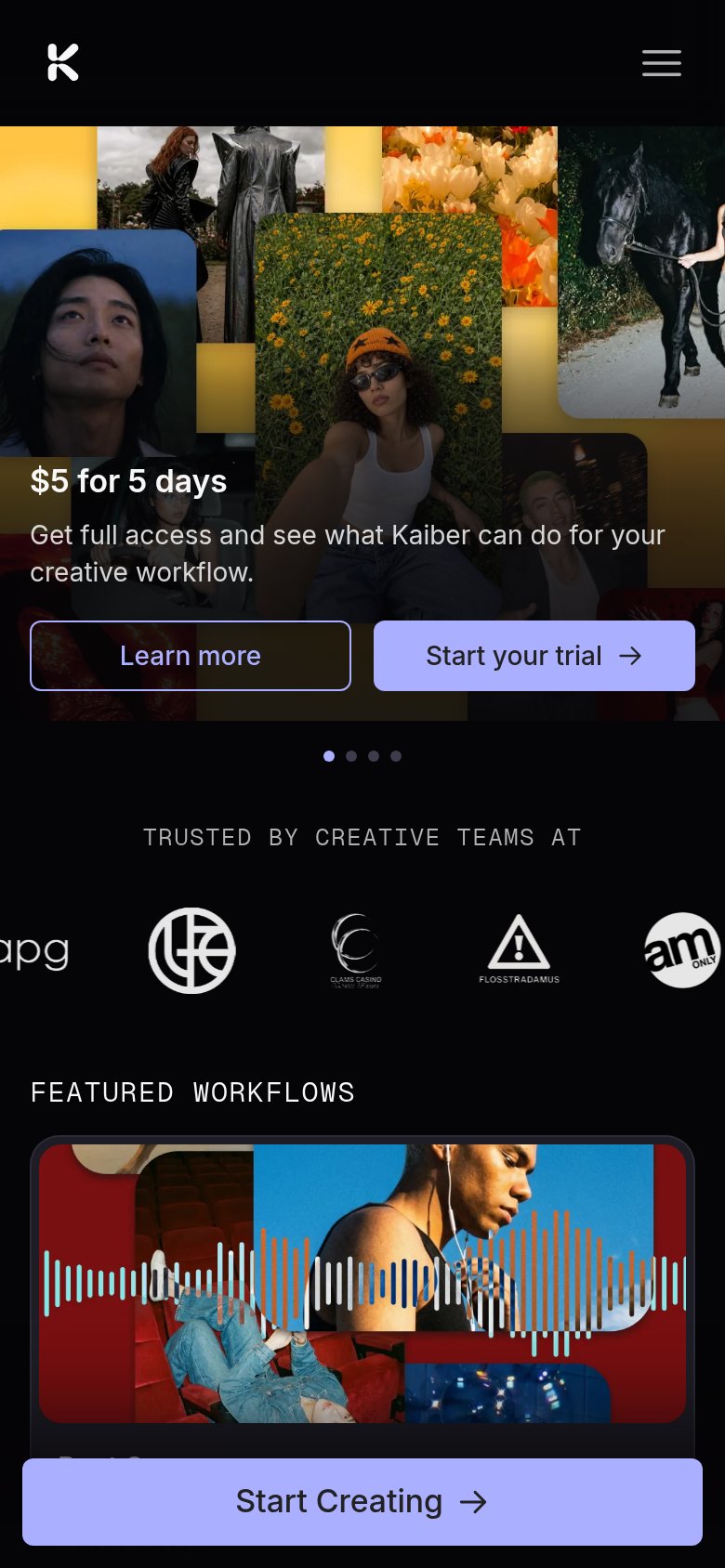 Kaiber mobile capture for Mobile web