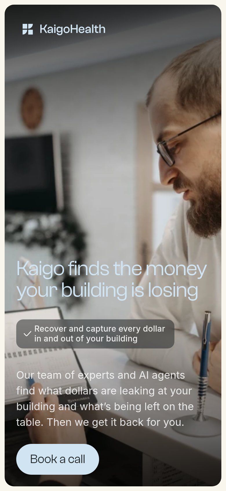 Kaigo Health mobile capture for Mobile web