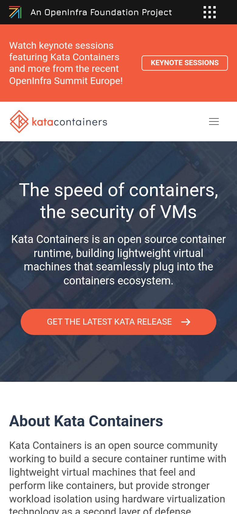 Kata Containers mobile capture for Mobile web