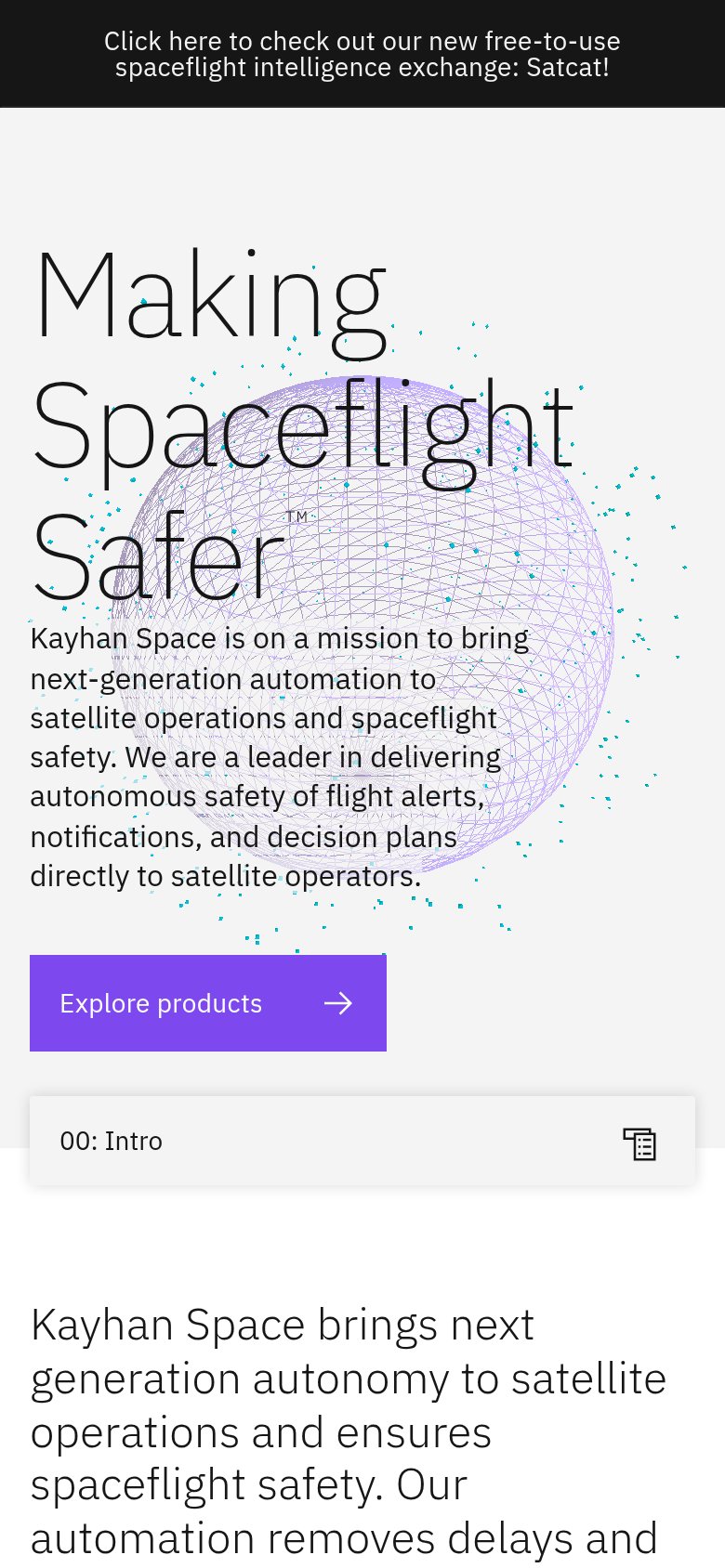 Kayhan Space mobile capture for Mobile web