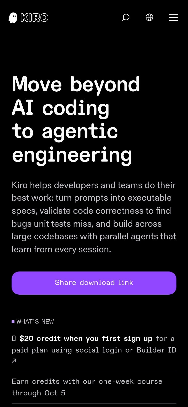 Kiro mobile capture for Mobile web