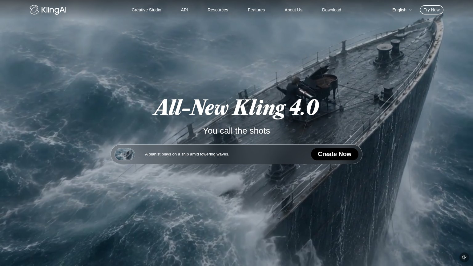 Kling AI desktop capture for Information hierarchy