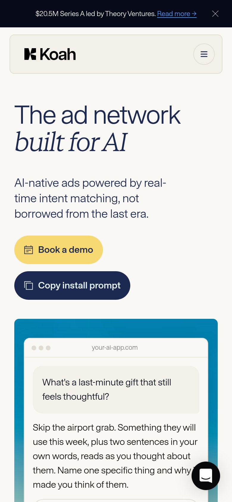 Koah mobile capture for Mobile web
