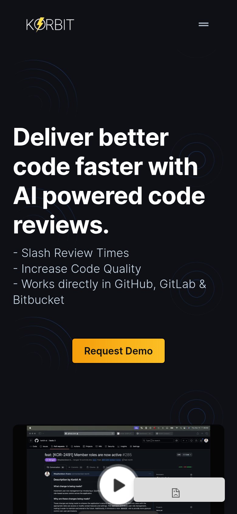 Korbit AI mobile capture for Mobile web