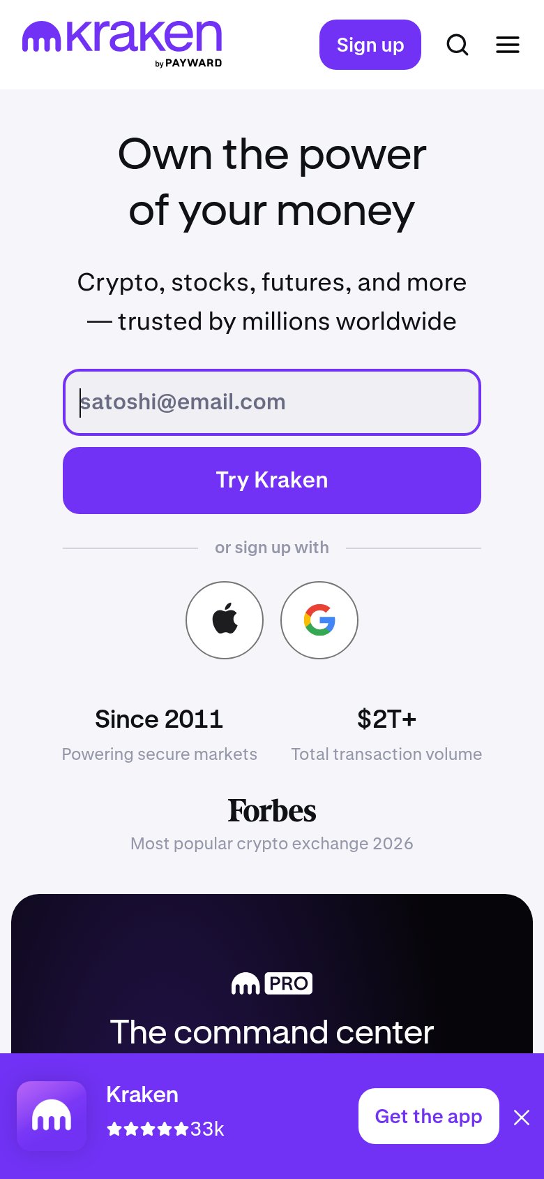 Kraken mobile capture for Mobile web