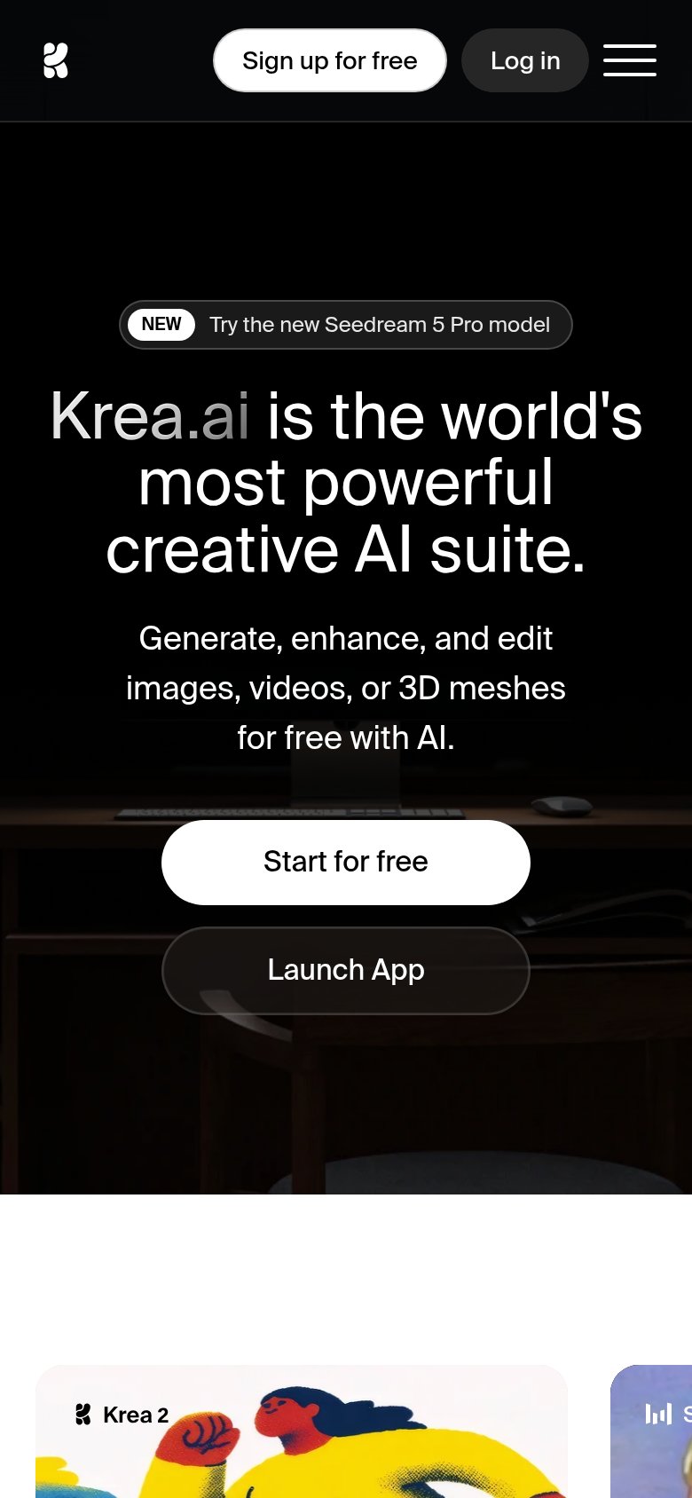 Krea mobile capture for Mobile web