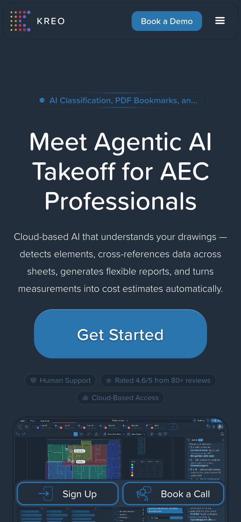 Kreo mobile capture for Mobile web