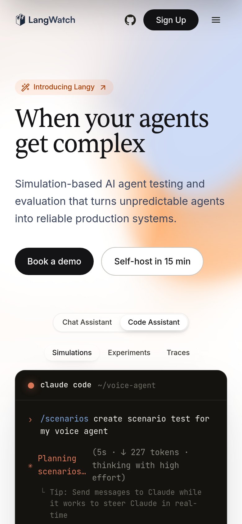 LangWatch mobile capture for Mobile web