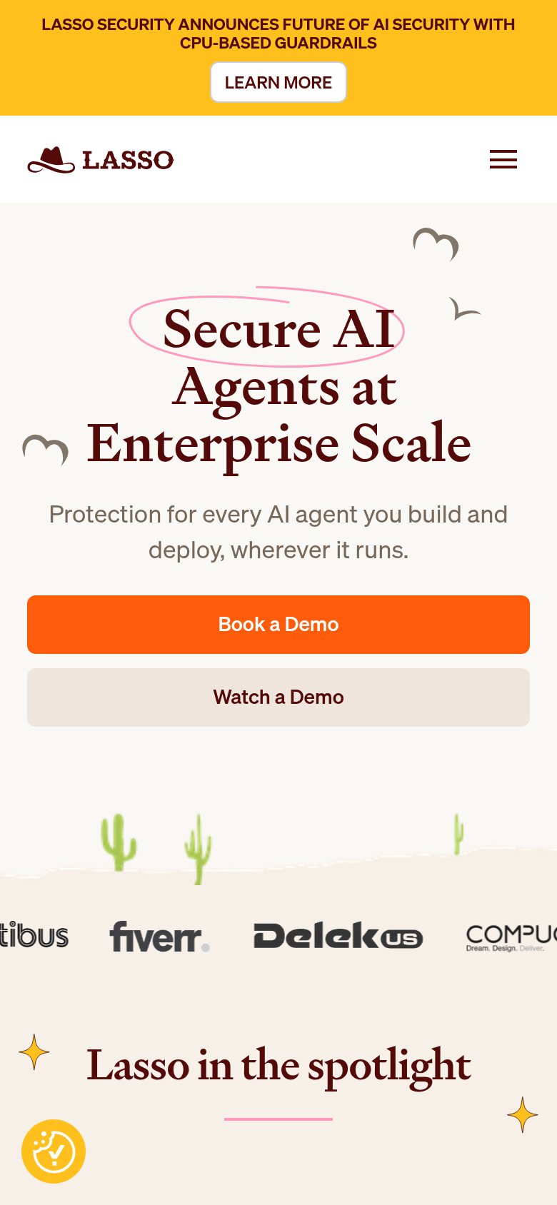 Lasso Security mobile capture for Mobile web