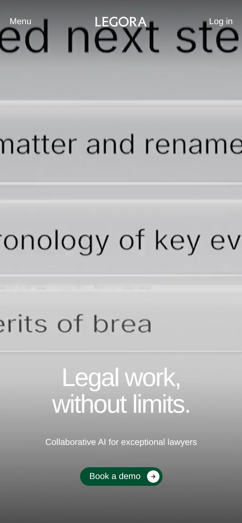 Legora mobile capture for Mobile web