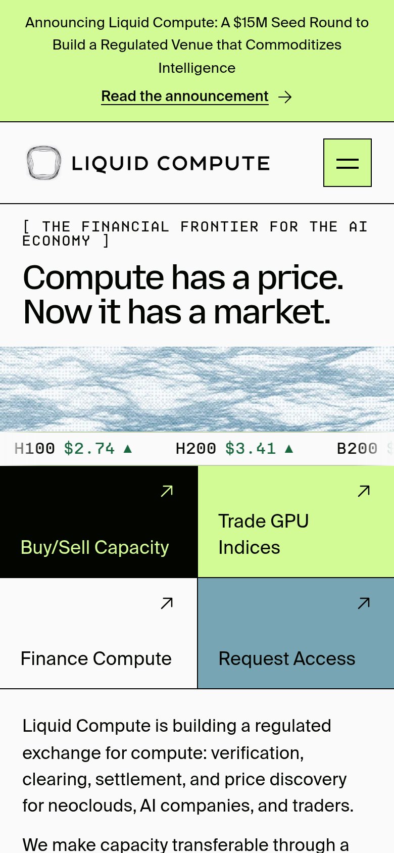 Liquid Compute mobile capture for Mobile web