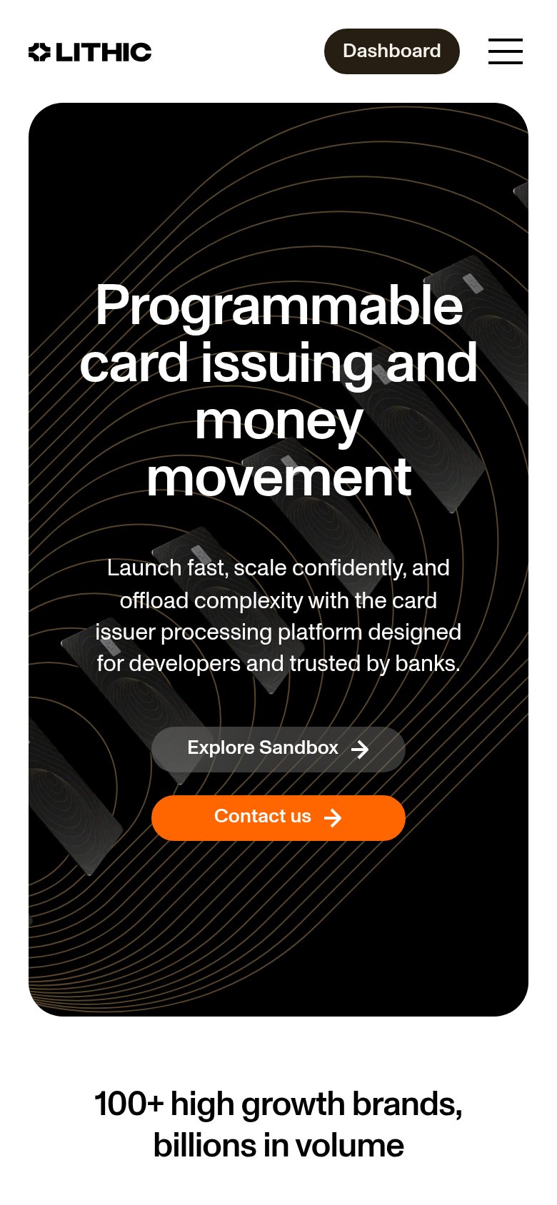 Paid (Stripe Issuing for agents alternative) — Lithic mobile capture for Mobile web