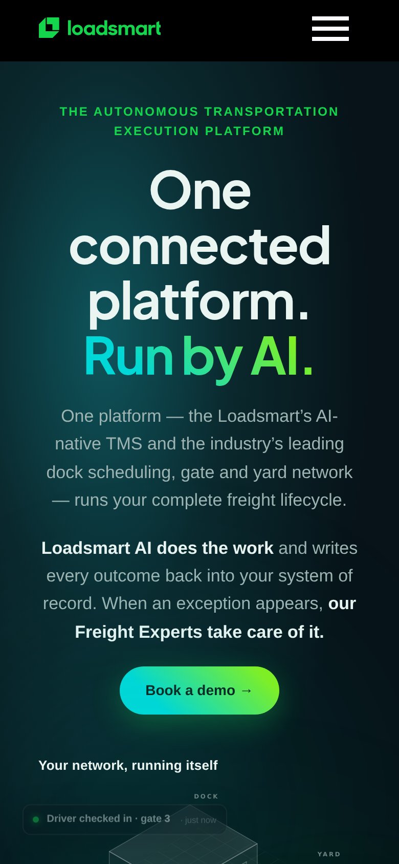 Loadsmart mobile capture for Mobile web