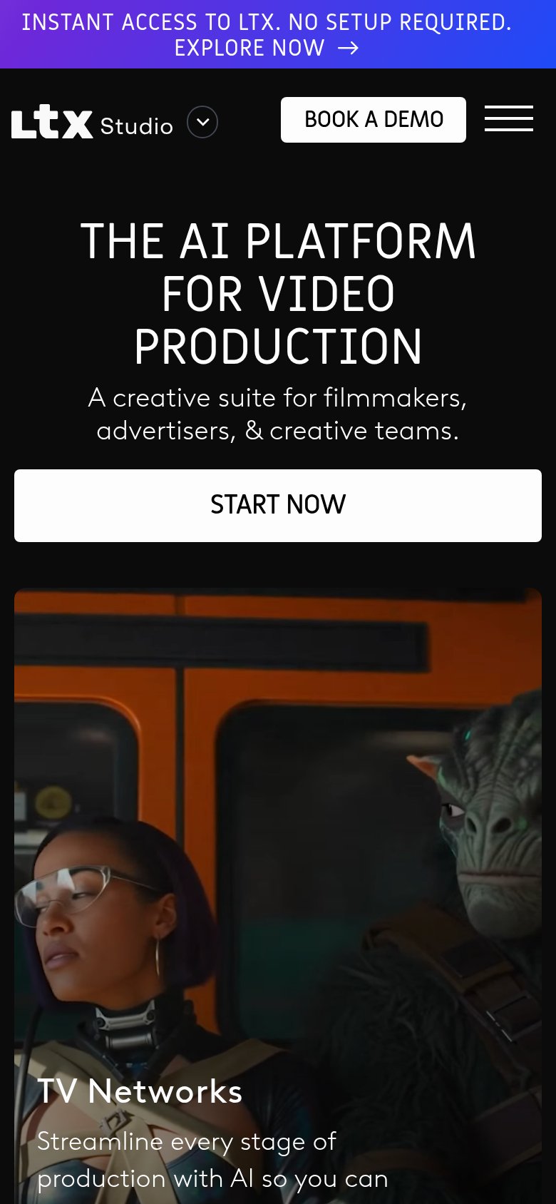 LTX Studio mobile capture for Mobile web
