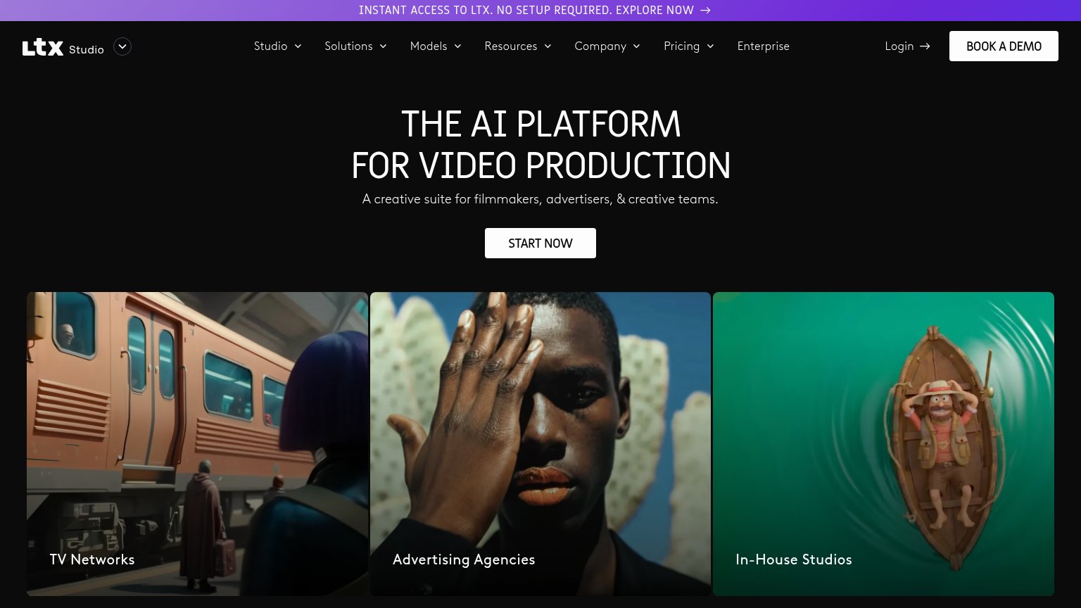 LTX Studio desktop capture for Information hierarchy