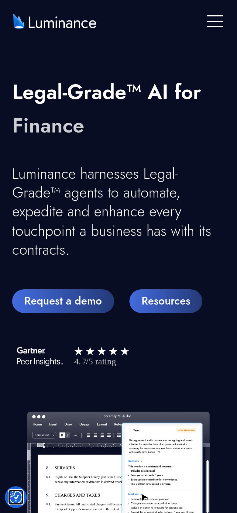 Luminance mobile capture for Mobile web
