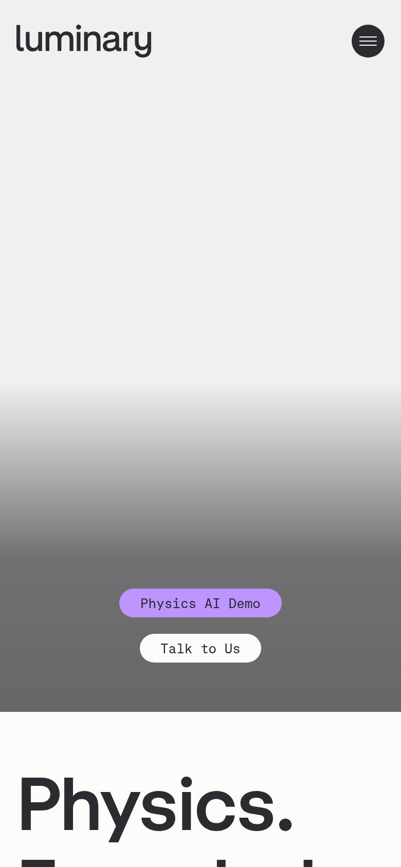 Luminary Cloud mobile capture for Mobile web