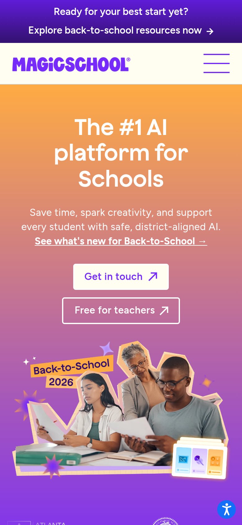 MagicSchool AI mobile capture for Mobile web