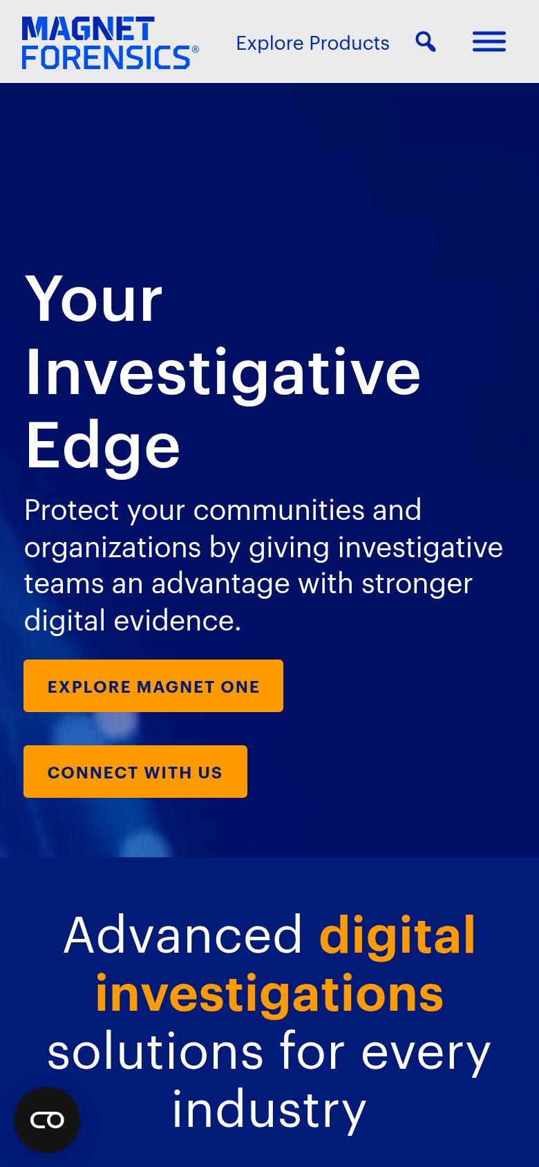Magnet Forensics mobile capture for Mobile web
