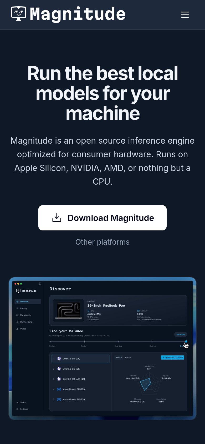 Magnitude mobile capture for Mobile web
