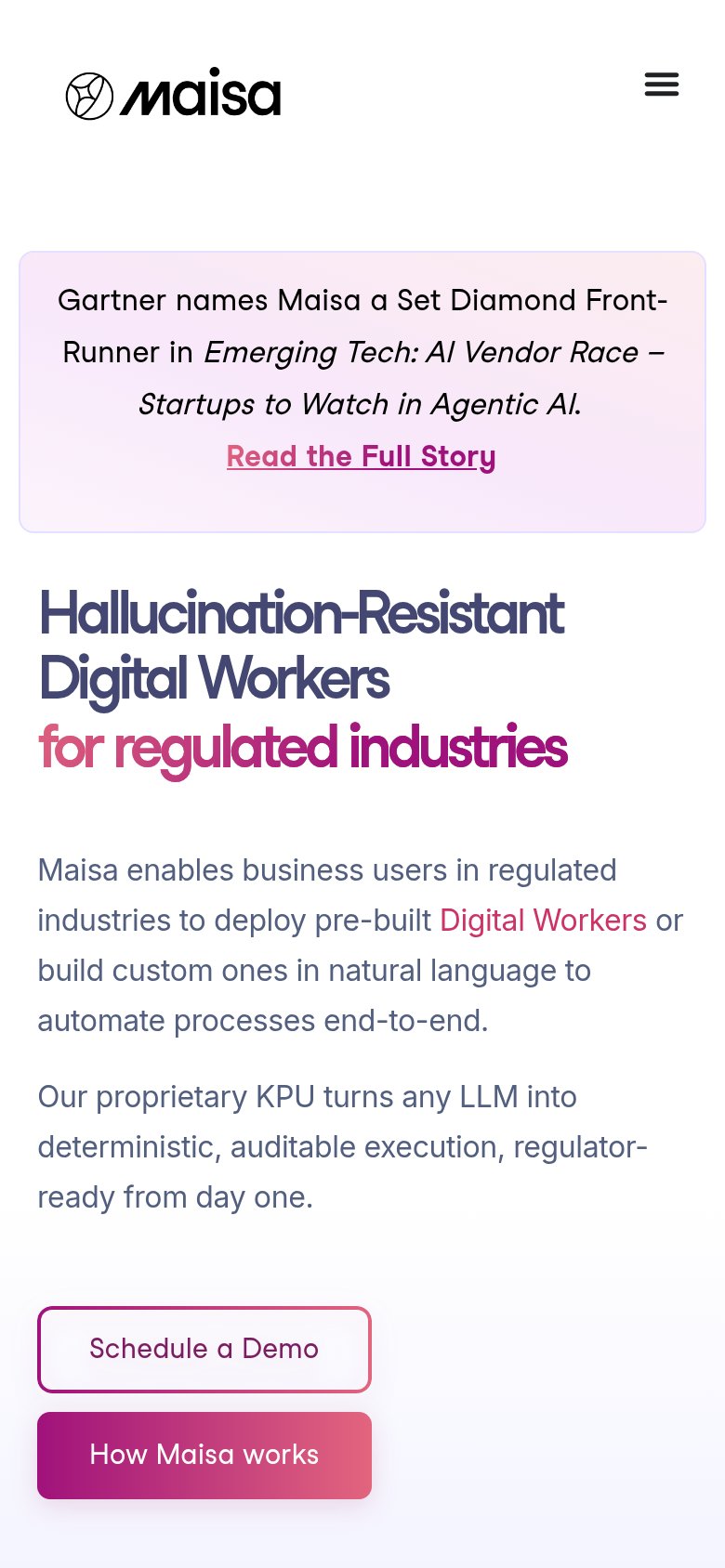 Maisa AI mobile capture for Mobile web