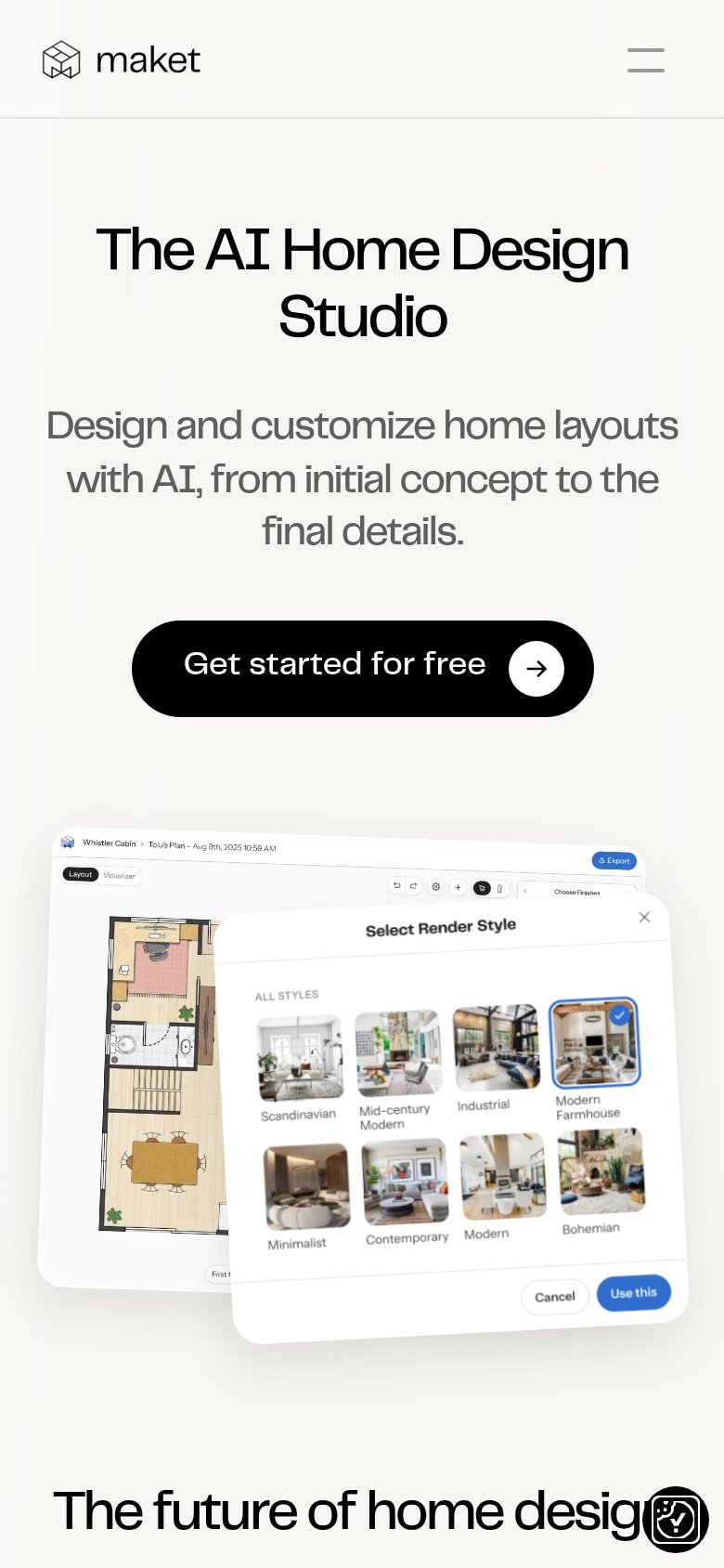 Maket mobile capture for Mobile web