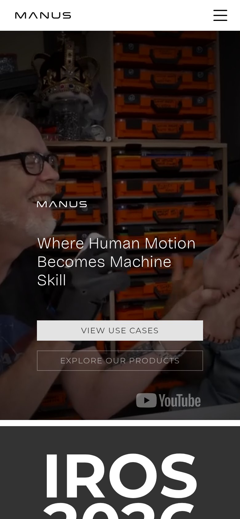 Manus mobile capture for Mobile web