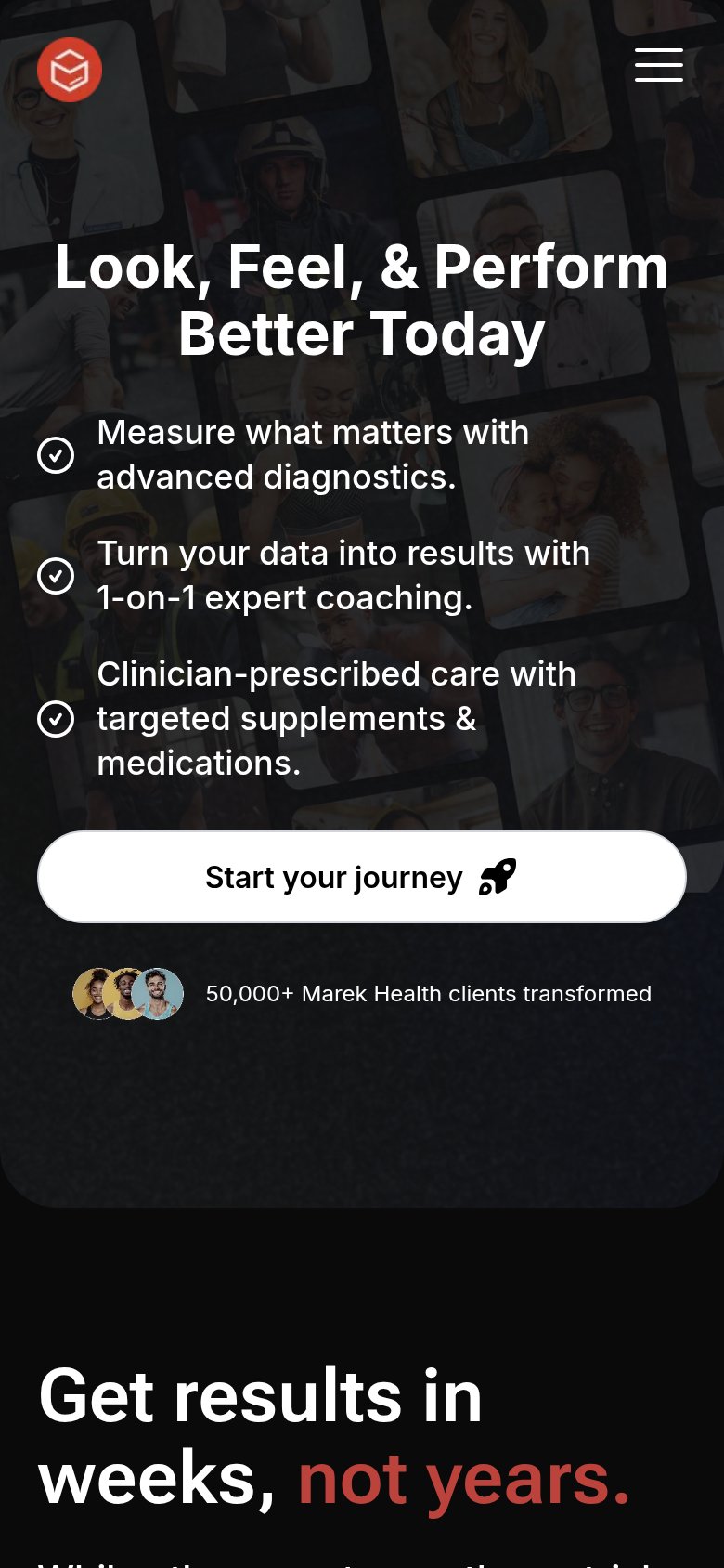 Marek Health mobile capture for Mobile web
