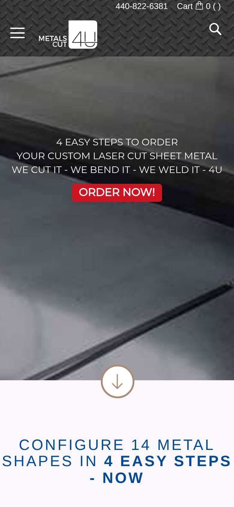MetalsCut4U mobile capture for Mobile web
