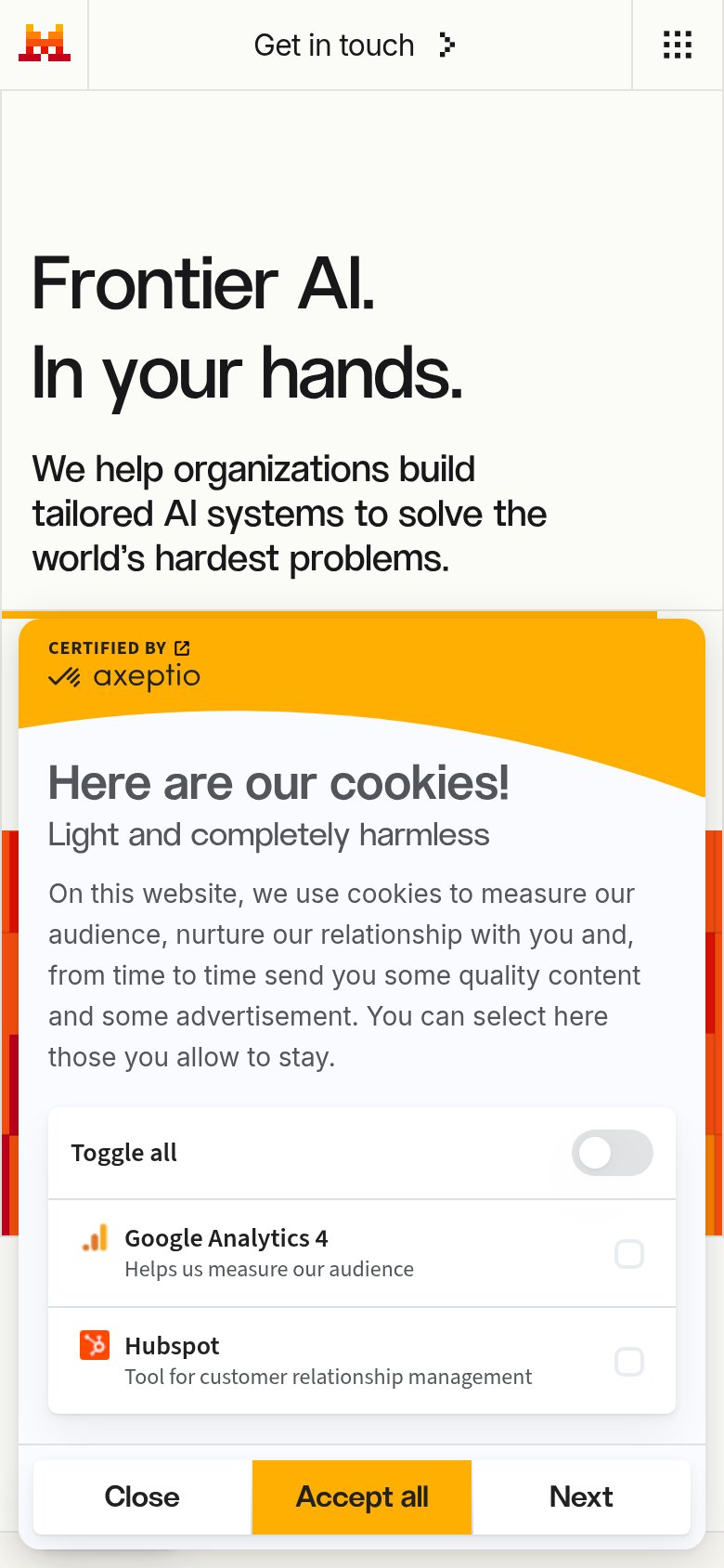 Mistral AI mobile capture for Mobile web