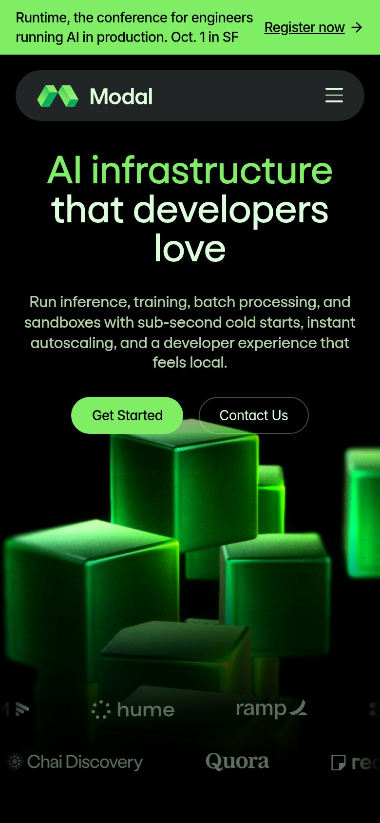 Modal mobile capture for Mobile web