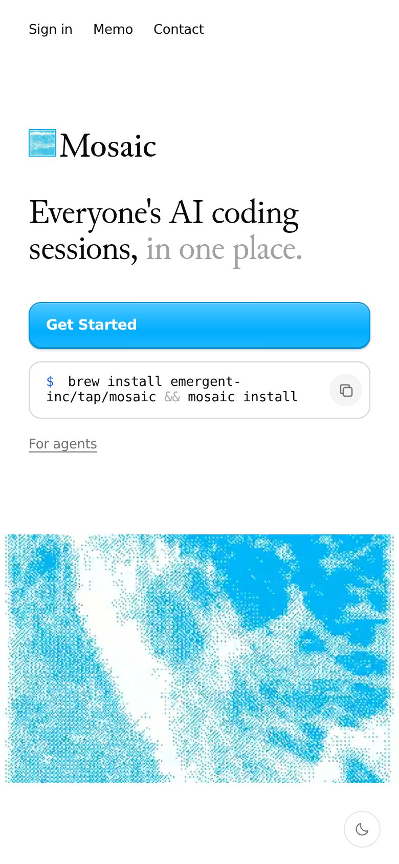 Mosaic mobile capture for Mobile web
