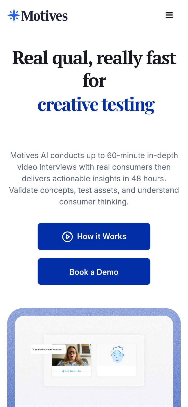 Motives mobile capture for Mobile web