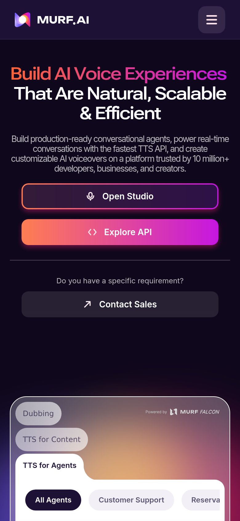 Murf AI mobile capture for Mobile web