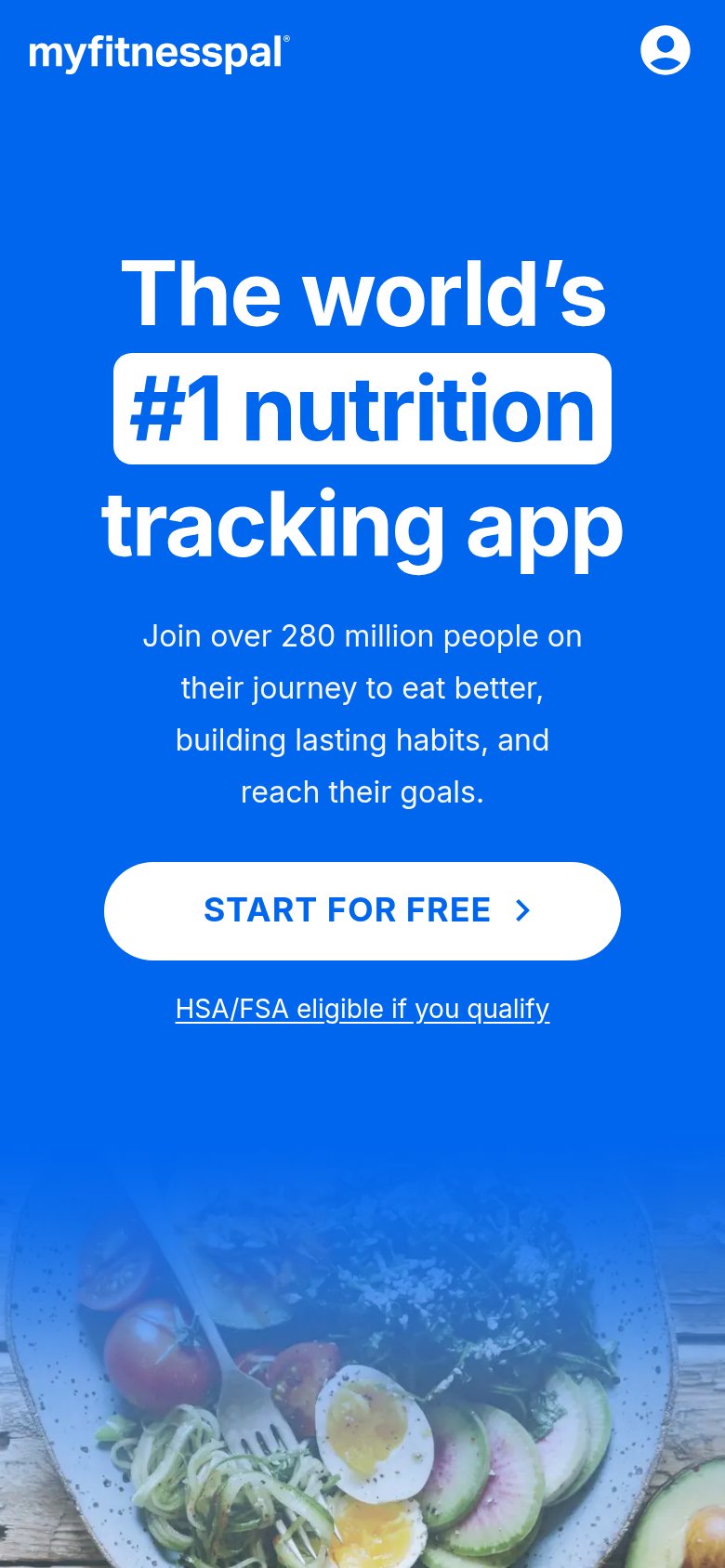 MyFitnessPal mobile capture for Mobile web