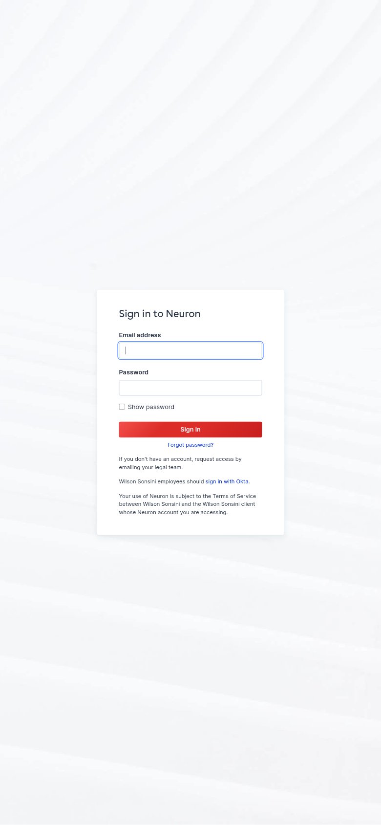 Neuron (Wilson Sonsini) mobile capture for Mobile web