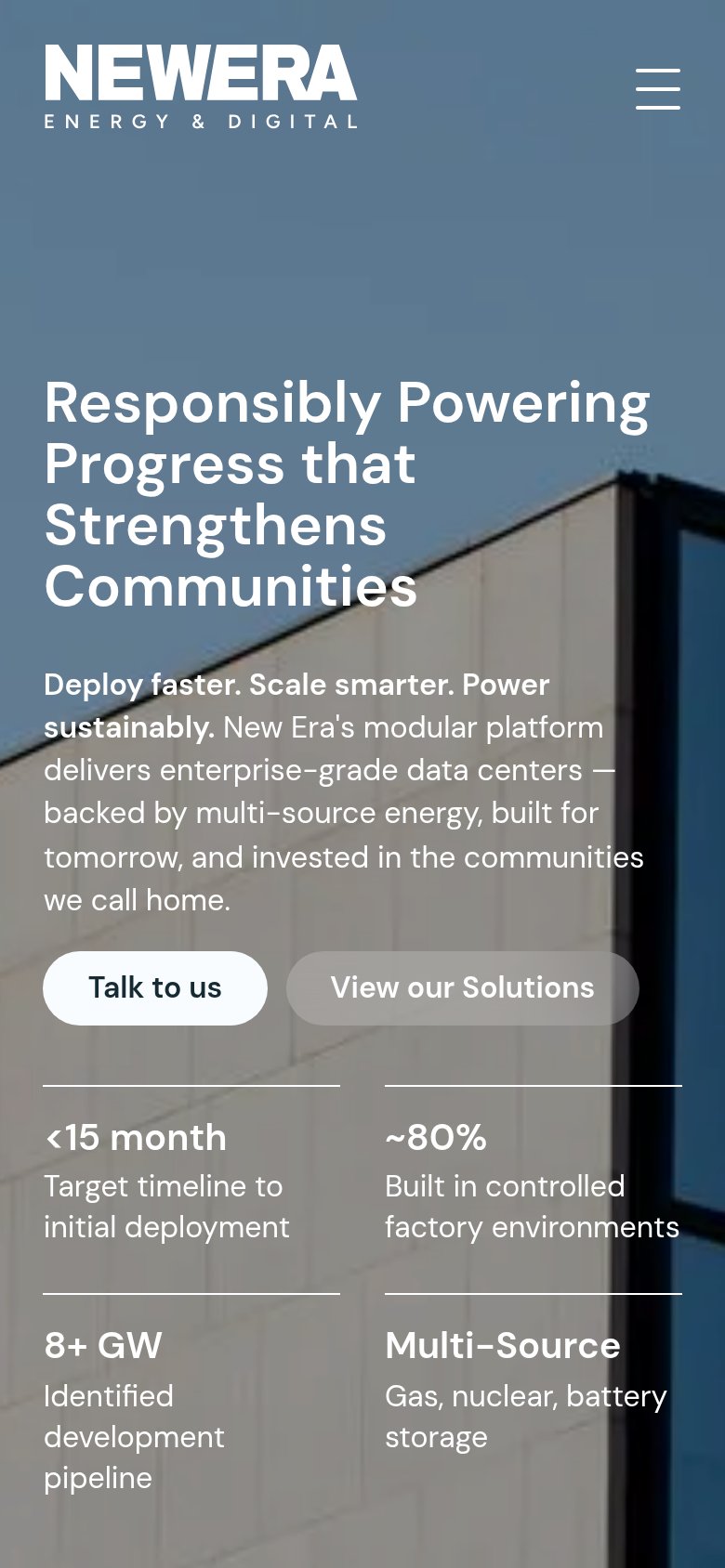New Era Energy & Digital (formerly New Era Helium) mobile capture for Mobile web