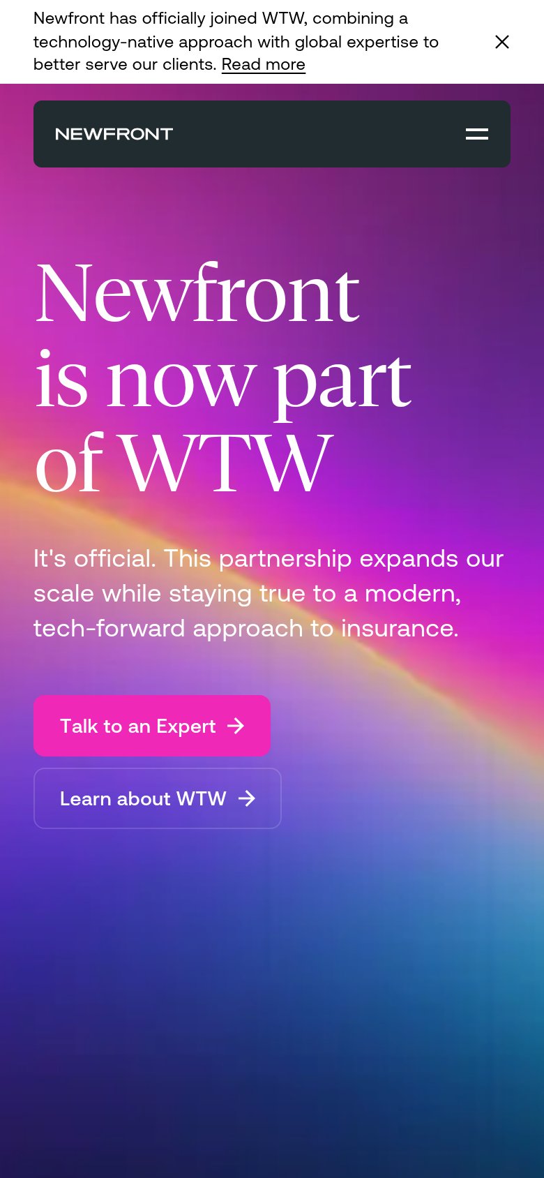 Newfront mobile capture for Mobile web