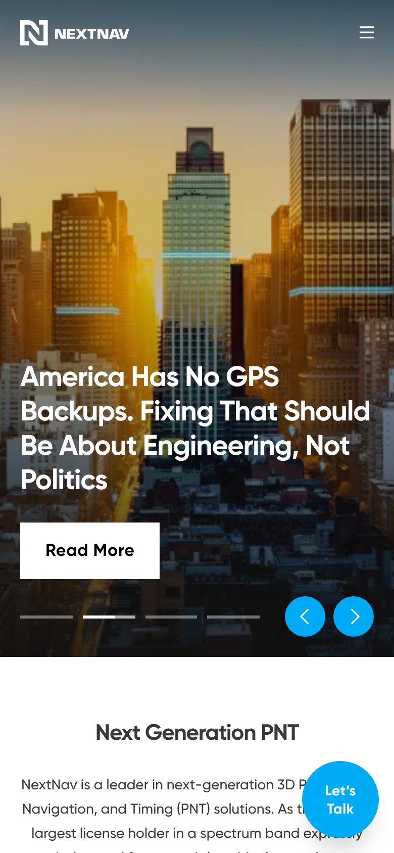 NextNav mobile capture for Mobile web