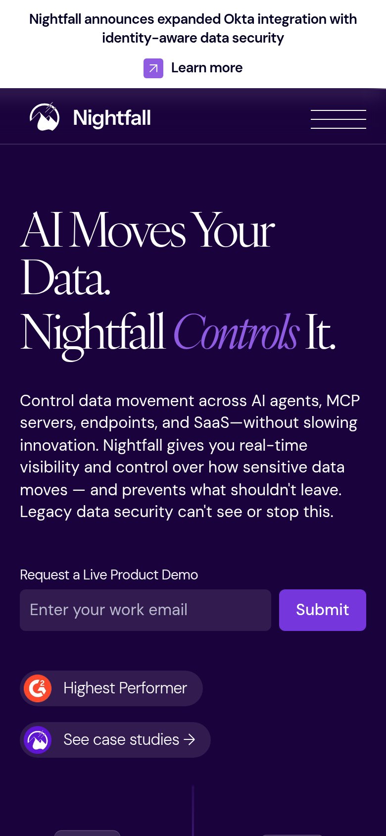 Nightfall AI mobile capture for Mobile web